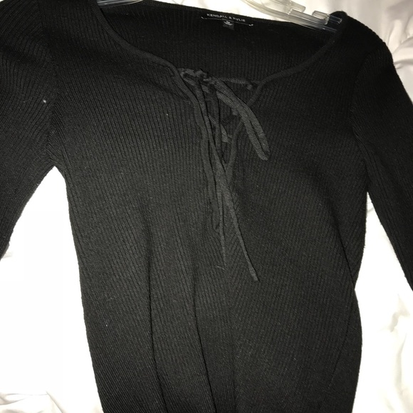 pacsun Tops - Black lace up sweater from pacsun, never been worn